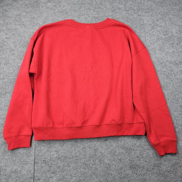 Maeve Sweatshirt Womens XL Red Oui Heart Crewneck Rebecca Mayfield Valentine - Picture 8 of 8